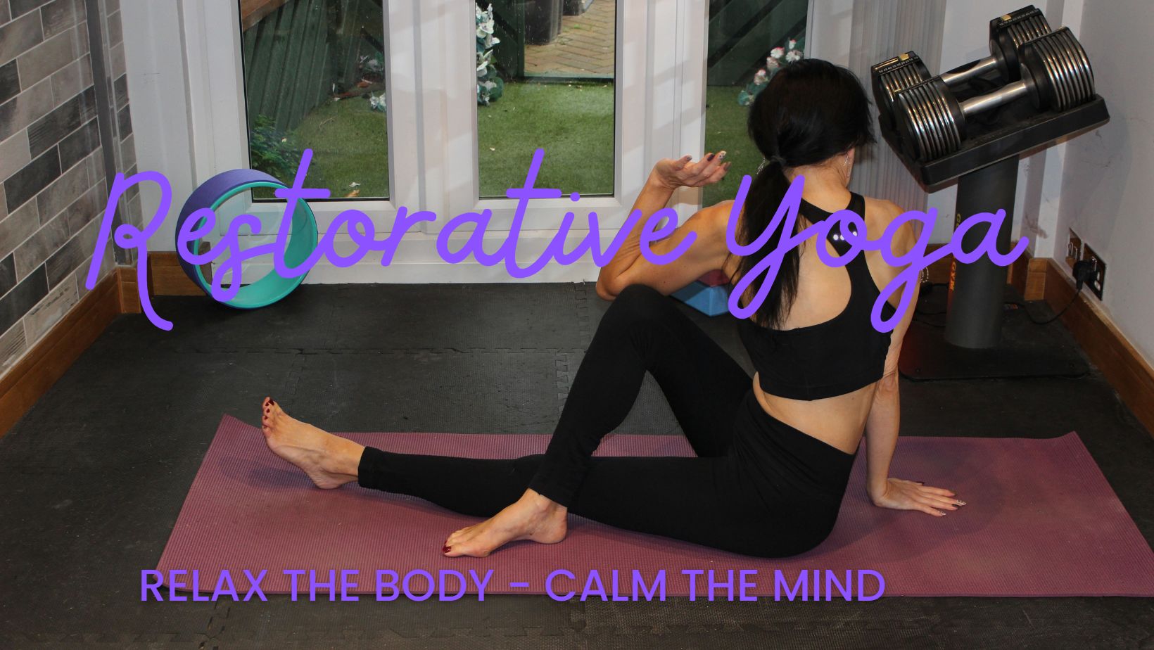 restorative yoga flow to calm the mind
